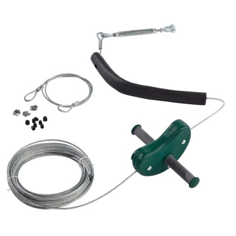 zip wire zip line full package round disc seat for kids steel cable